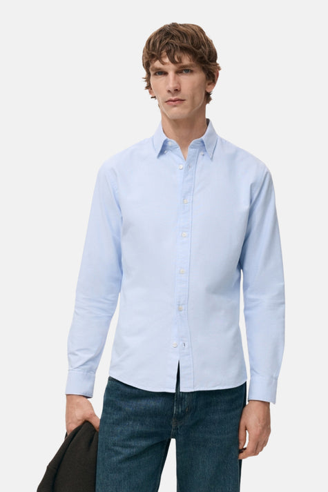 Chemise à manches longues - Bleu