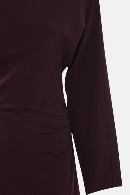 Robe à manches longues - bordeaux