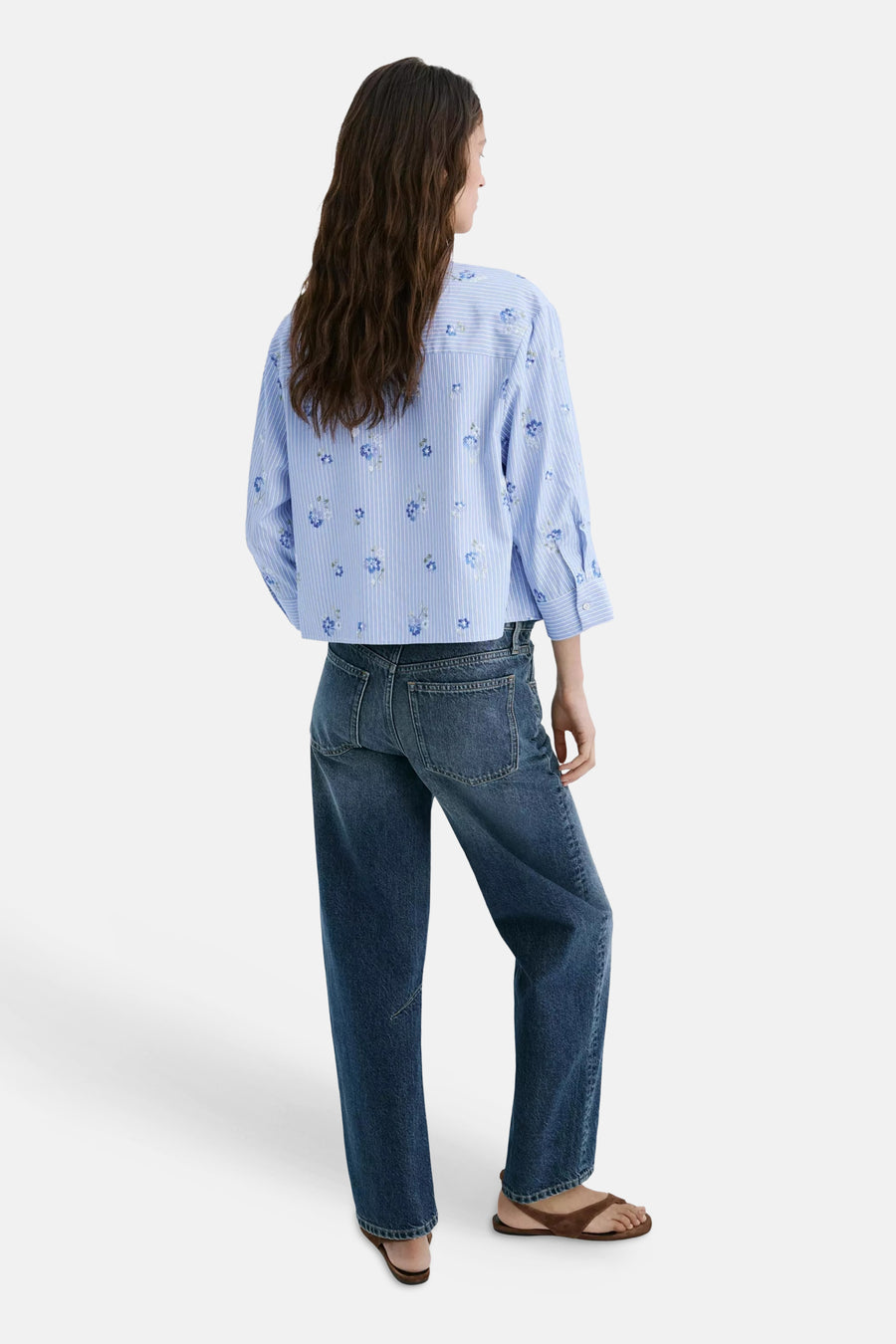 Blouse à manches longues - Bleu