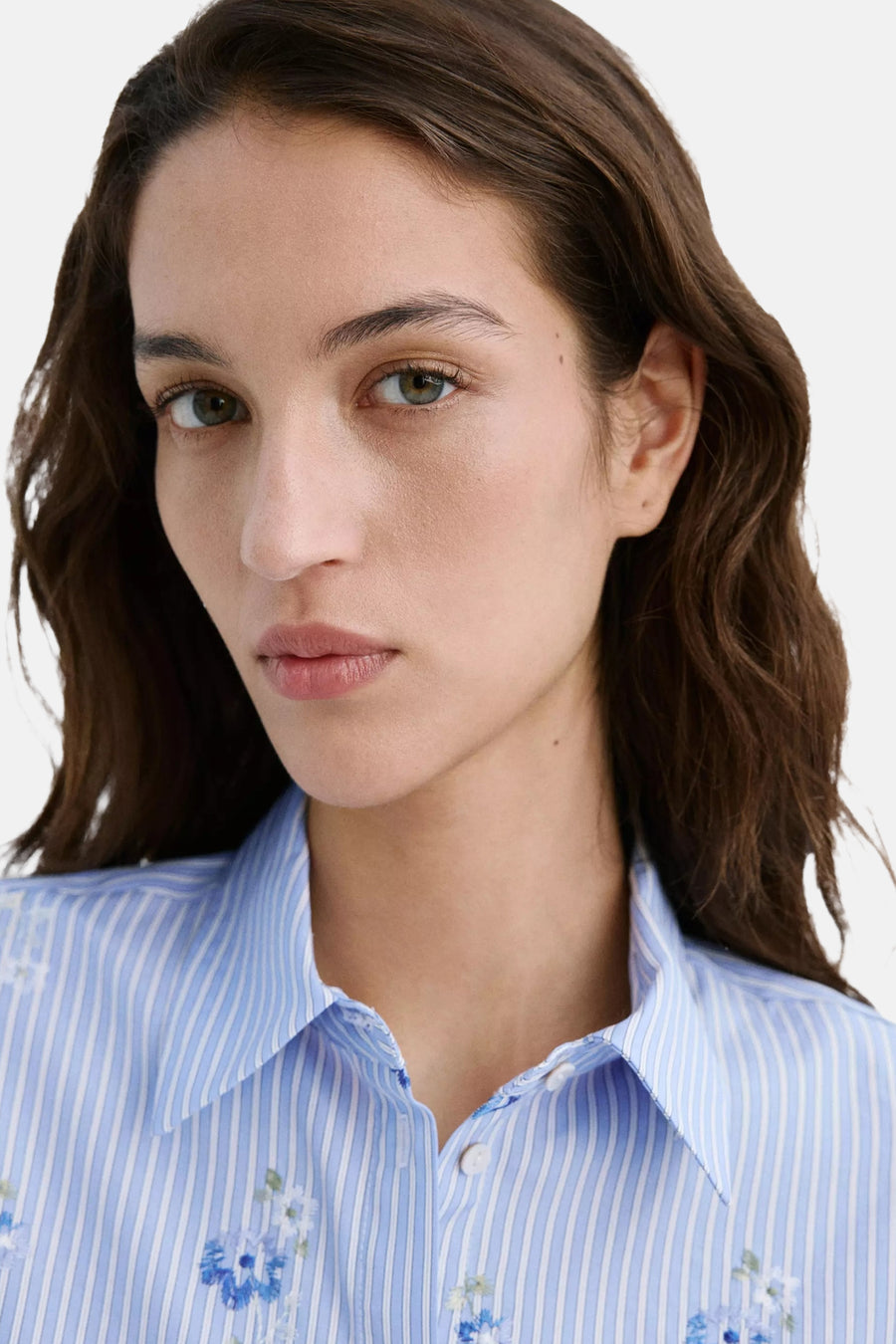Blouse à manches longues - Bleu