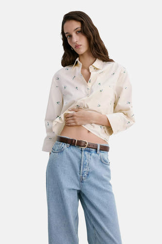 Blouse à manches longues - multicolore