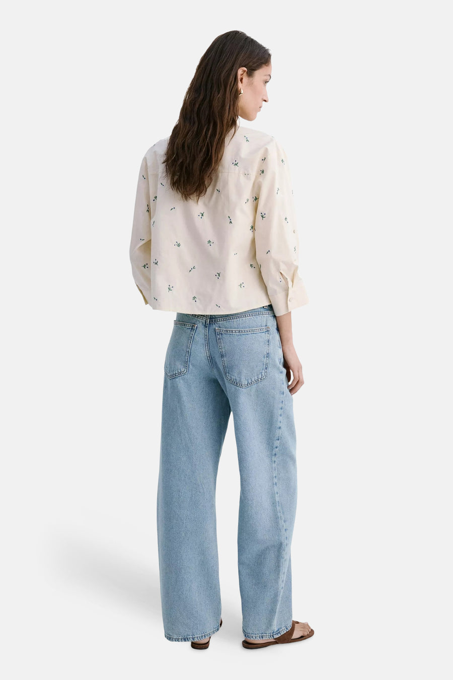 Blouse à manches longues - multicolore