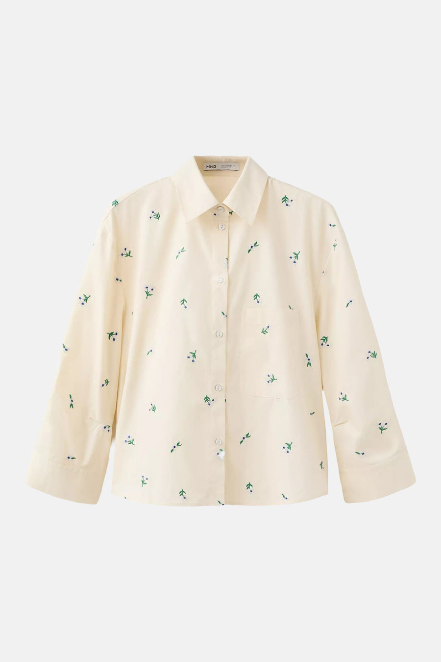 Blouse à manches longues - multicolore