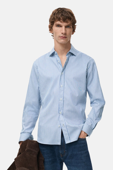 Chemise à manches longues - bleu