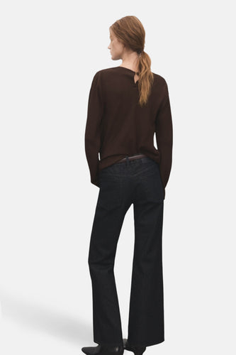 Chemisier (manches longues) brun - MANGO - MANGO - 5