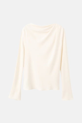 Chemisier (manches longues) blanc - MANGO - MANGO - 5