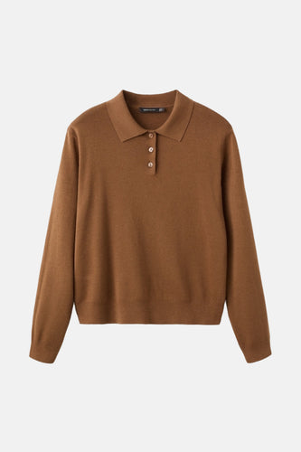 Pull à col rond - brun - MANGO