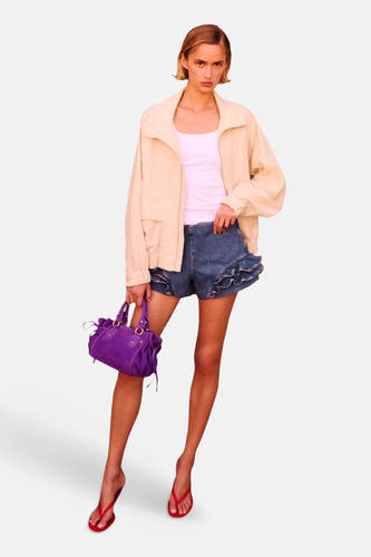 Short - Dark blue denim