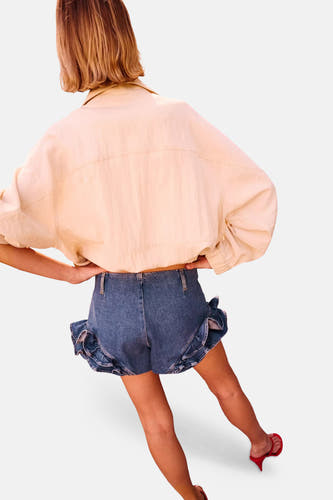 Short - Dark blue denim