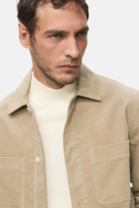 Chemise à manches longues - beige