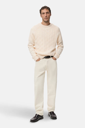 Pull à col rond - écru - MANGO