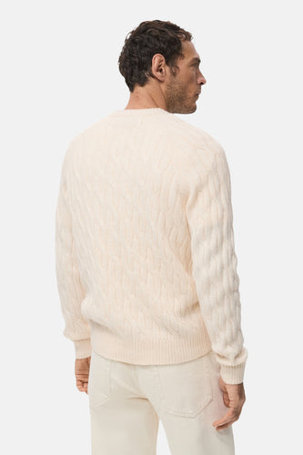 Pull à col rond - écru - MANGO