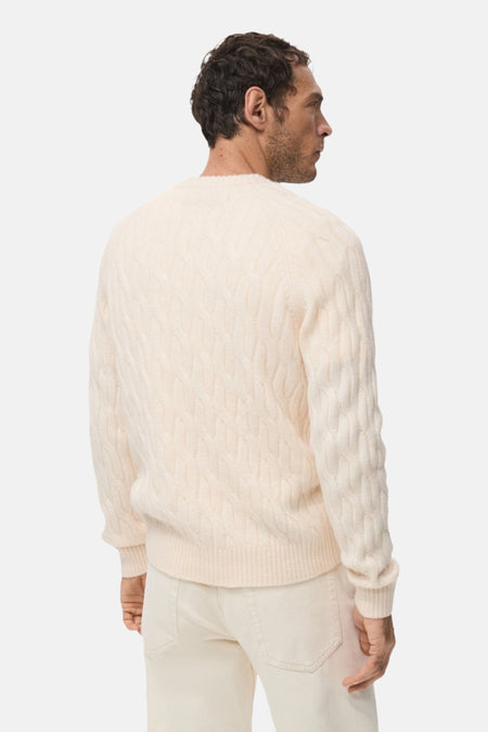 Pull à col rond - écru