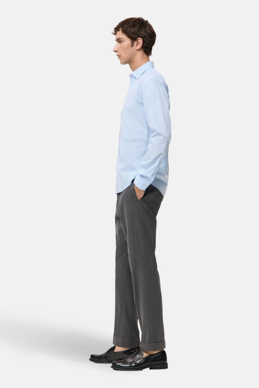 Chemise (manches longues) bleu - MANGO - MANGO