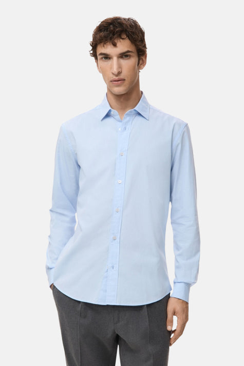 Chemise à manches longues - bleu