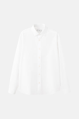 Chemise à manches longues - Blanc - MANGO