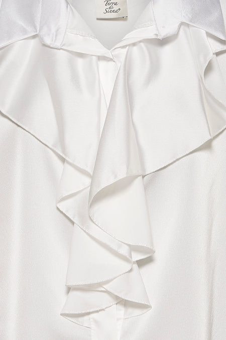 Chemise à manches longues - Blanc