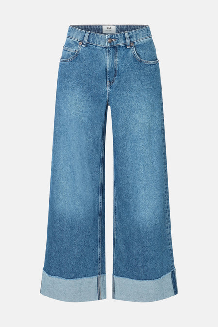 Jeans wide Mid blue denim - MAC