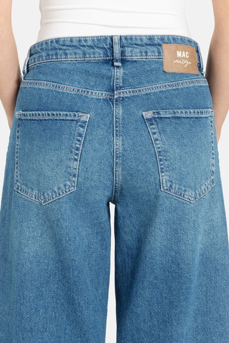 Jeans wide Mid blue denim - MAC