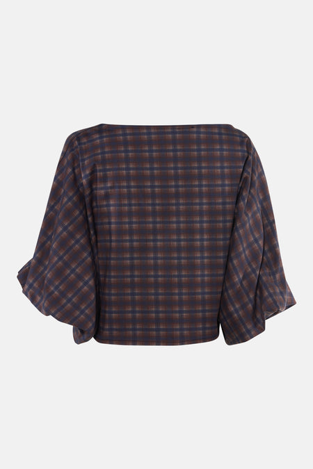 Blouse à manches 3/4 - bleu