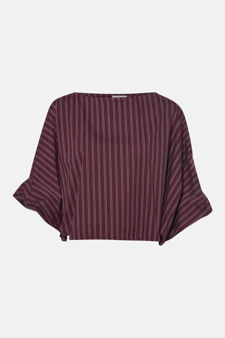 Blouse à manches 3/4 - Bordeaux