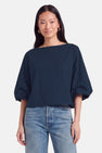 Blouse à manches courtes - bleu