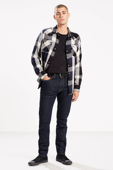 Jean &agrave; coupe carrot - noir