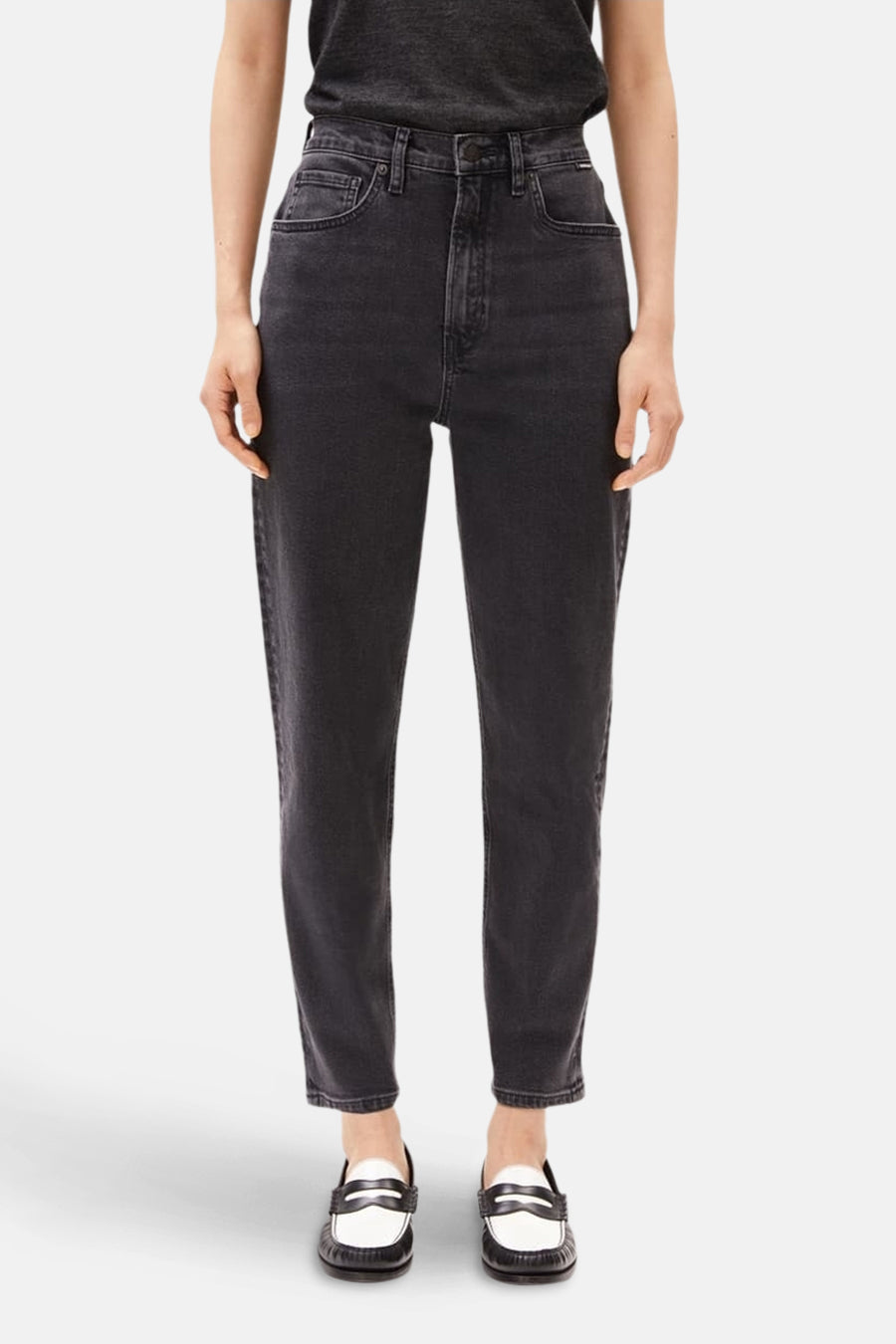 MAIRAA - dark grey denim - ARMED ANGELS