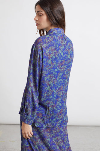 Chemise à manches longues - bleu