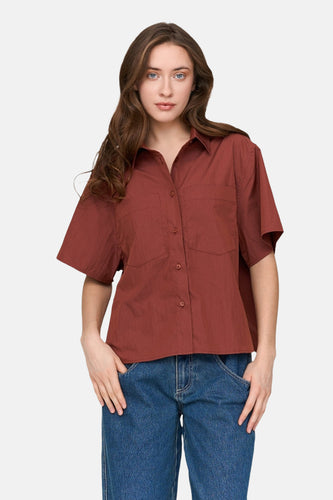 Chemise à manches courtes - rouge