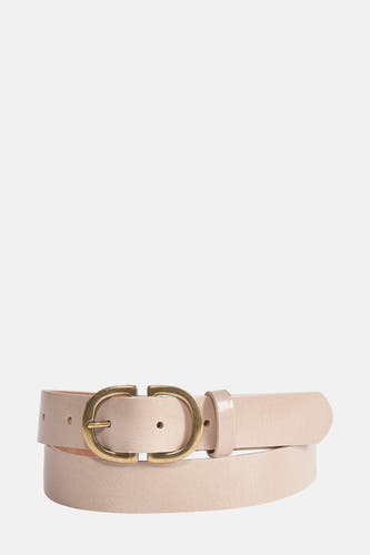 Ecru riem de Legend avec boucle d'or.