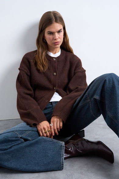 Cardigan - brun