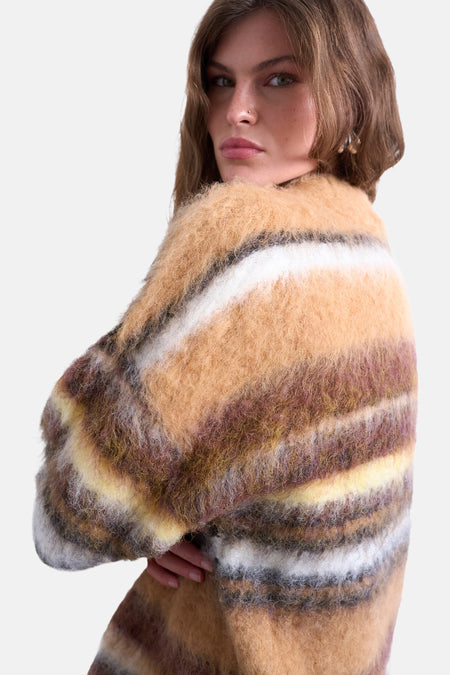 Pull col O Multicolore - TOPSHOP