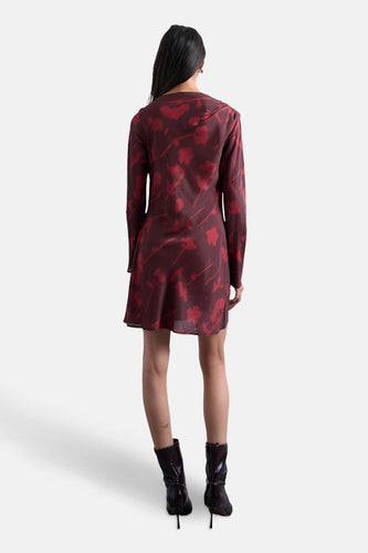 Robe à manches longues - Bordeaux