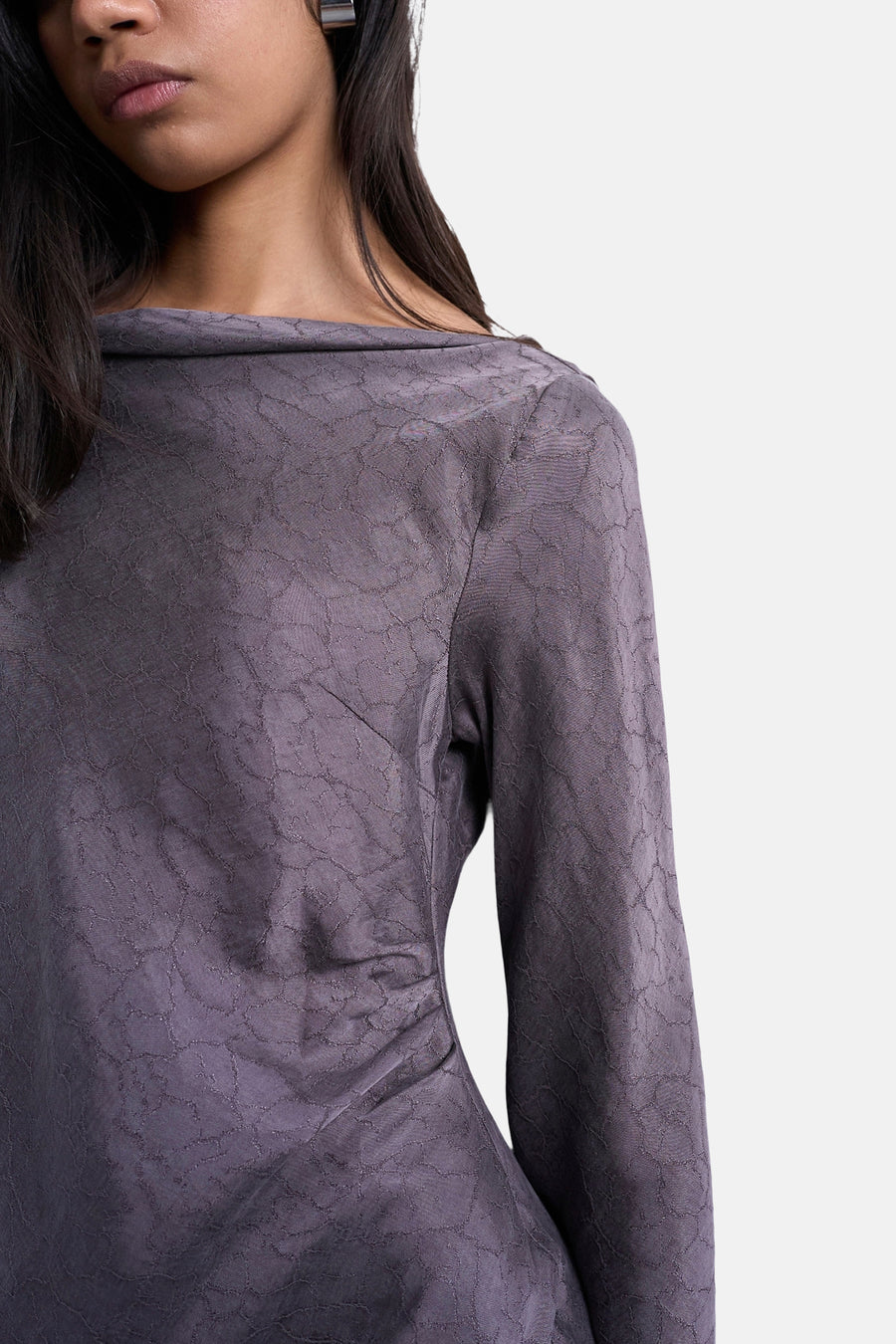 Robe à manches longues - Gris