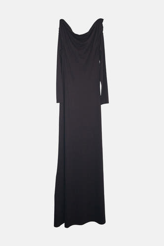 Manteau parsec à longues manches de TOPSHOP, avec une encolure drapée.