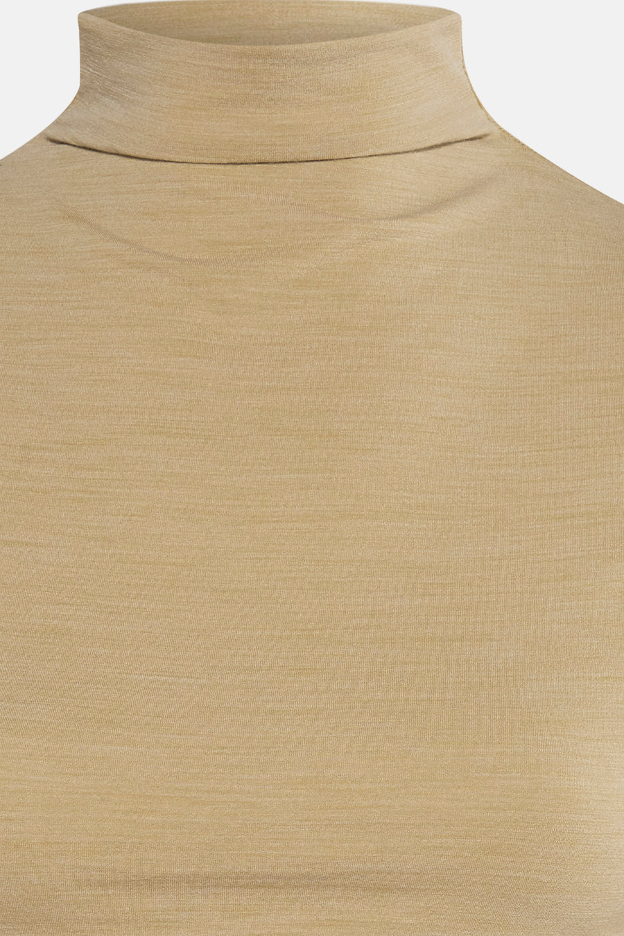 T-shirt vert avec manches longues de TOPSHOP, avec un col en forme de col et une texture subtile.