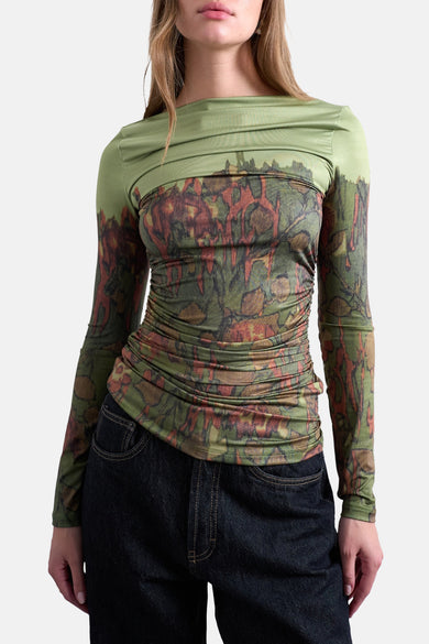 T-shirt (manches longues) Vert - TOPSHOP