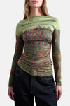 T-shirt (manches longues) Vert - TOPSHOP