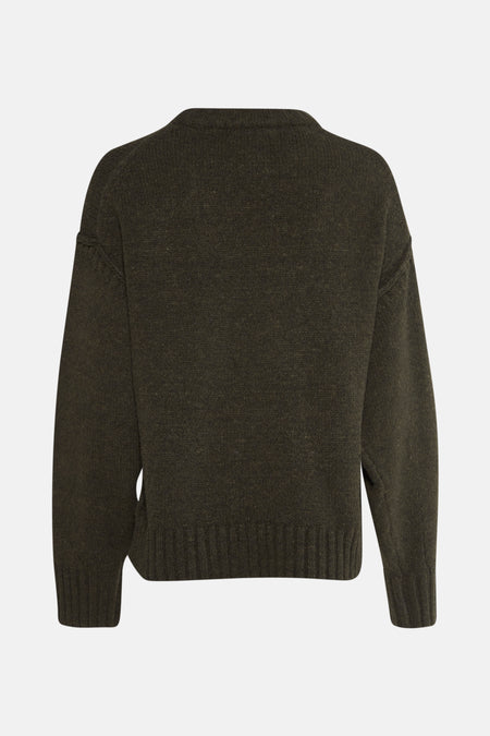 Pull col O Vert - TOPSHOP