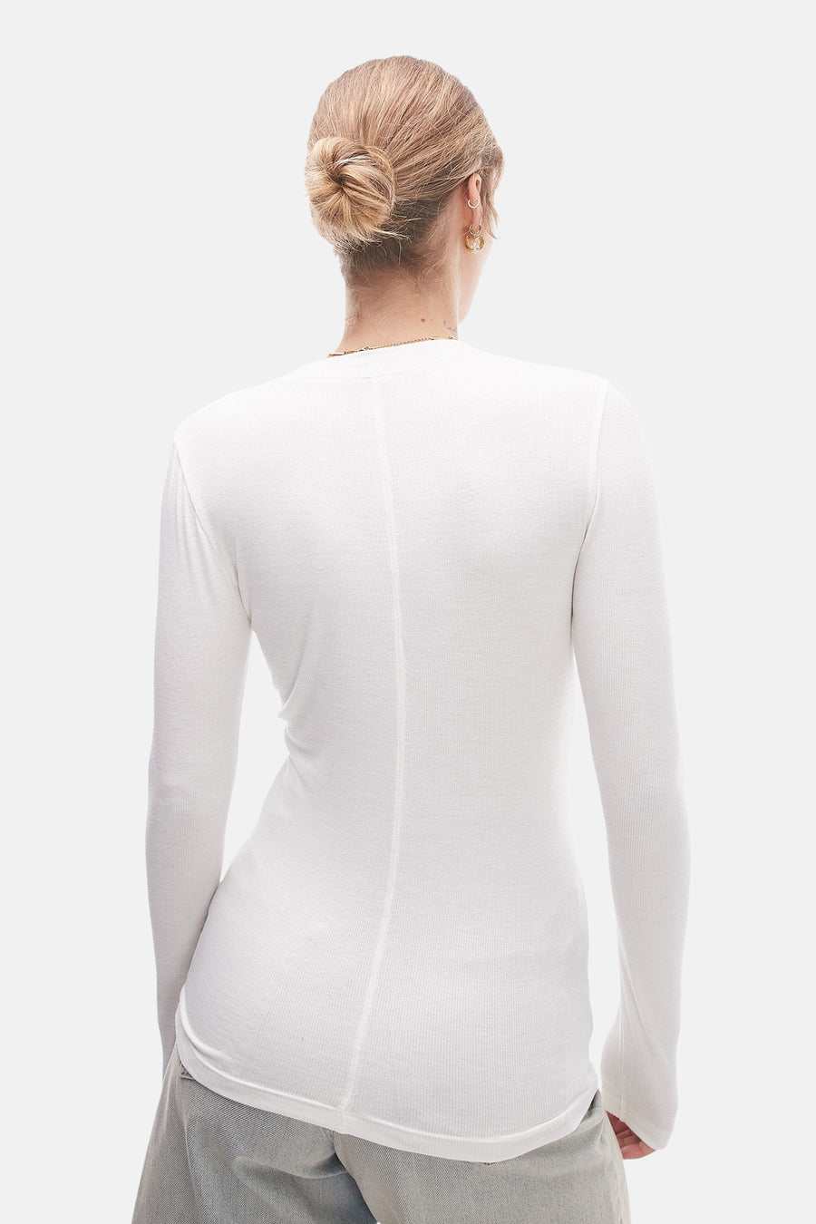 T-shirt à manches longues - Blanc - TOPSHOP - 5