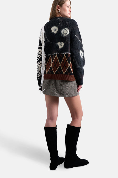 TSSASHA PATCHWORK PULLOVER