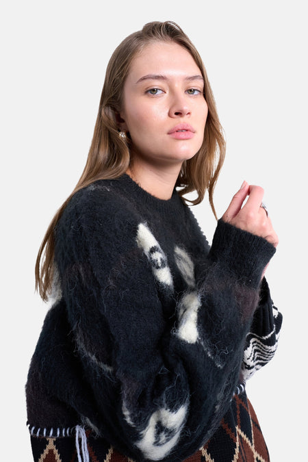 TSSASHA PATCHWORK PULLOVER