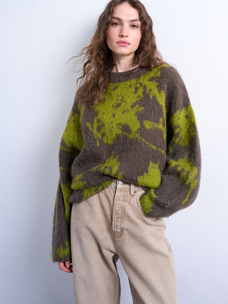 Pull col O Vert - TOPSHOP