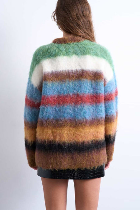 Pull à col rond - multicolore
