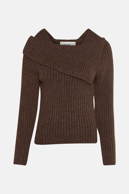 Pull (offshoulder) Brun - TOPSHOP