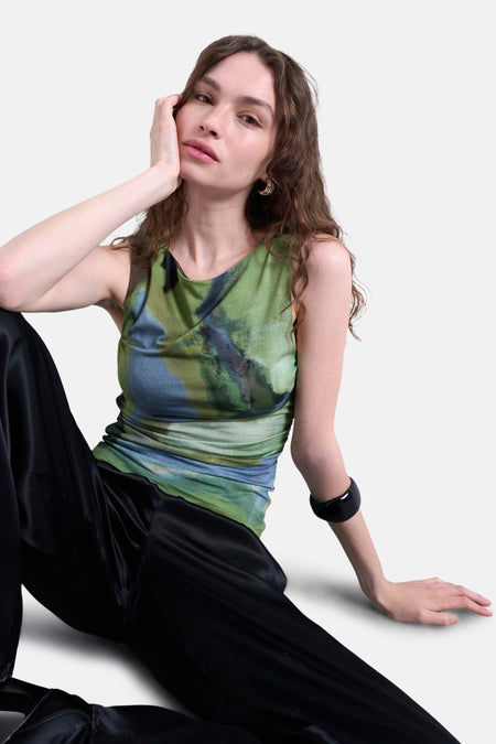 TSABBY RUCHED TANK TOP