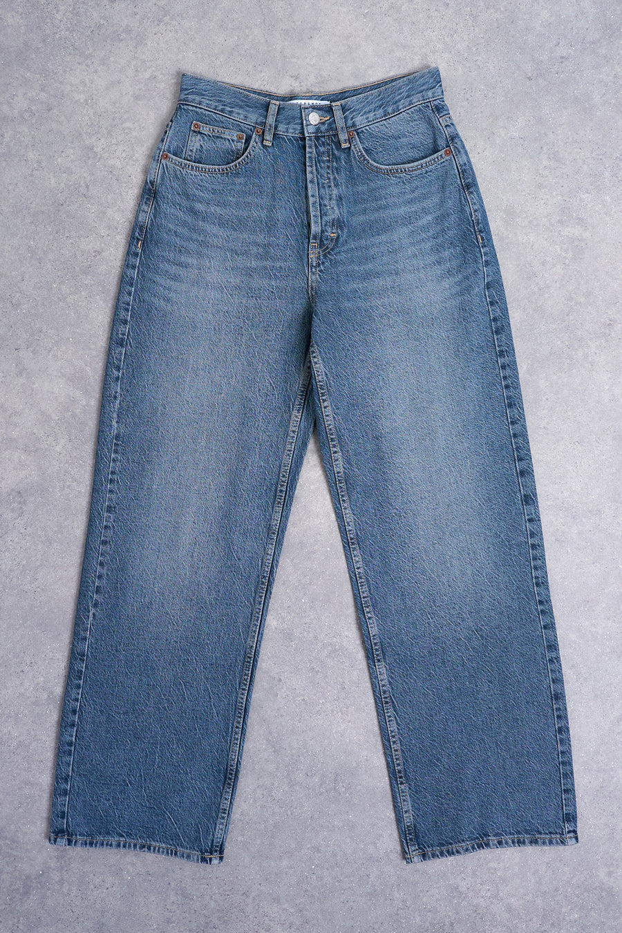 Jeans straight mid blue denim - TOPSHOP - TOPSHOP