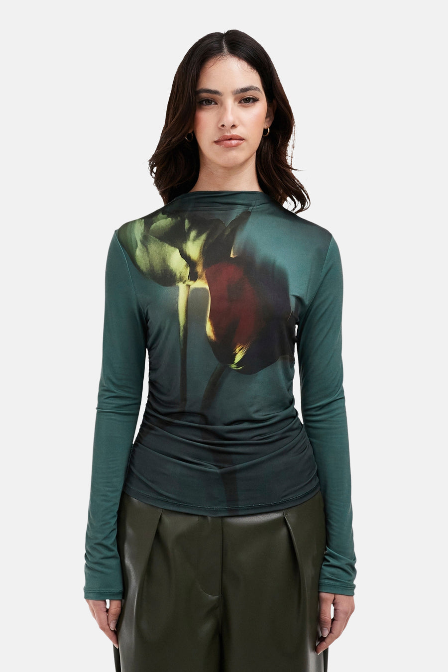 TSKIMMIE LS HIGH NECK KNIT TOP JRS