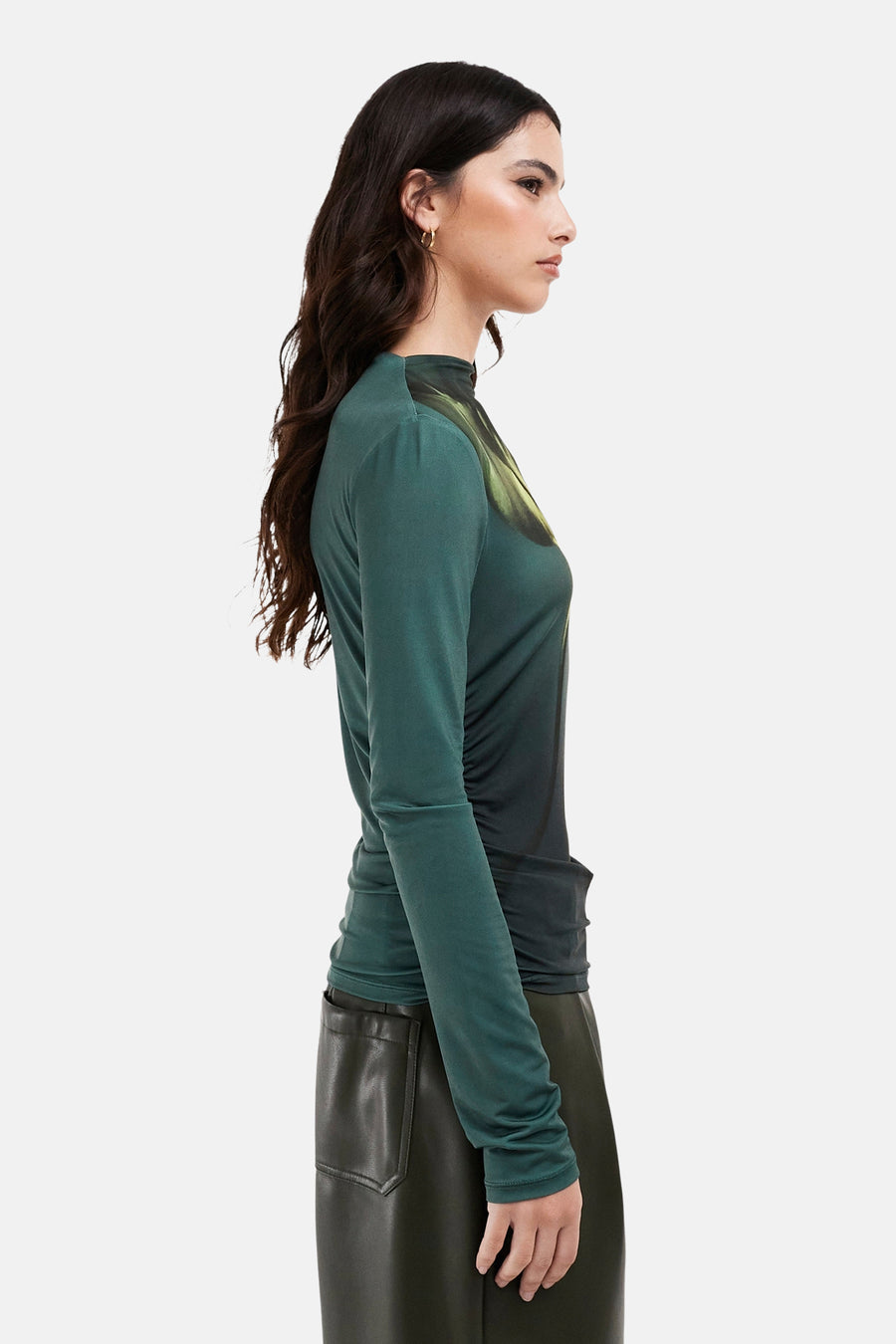 TSKIMMIE LS HIGH NECK KNIT TOP JRS